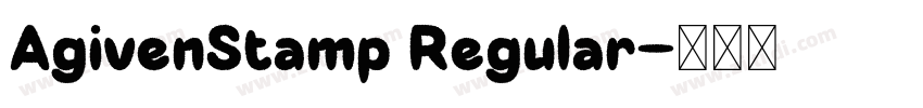 AgivenStamp Regular字体转换